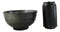 Pack Of 5 Grey Tone Hakumu Ceramic Soup Salad Rice Donburi Poke Bowls 24oz