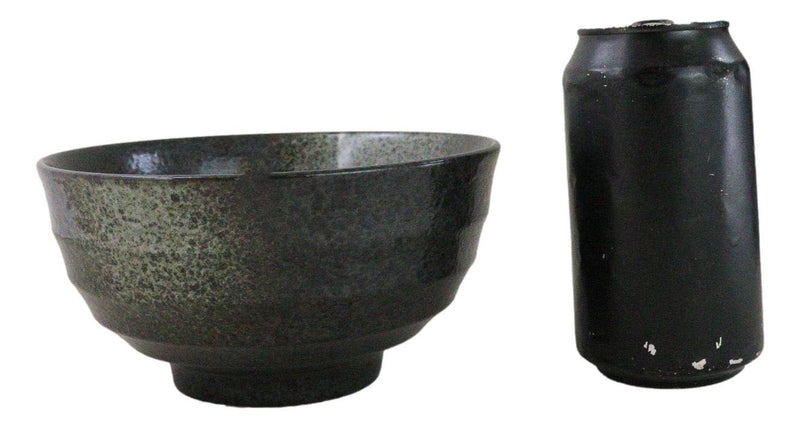 Pack Of 5 Grey Tone Hakumu Ceramic Soup Salad Rice Donburi Poke Bowls 24oz