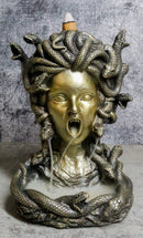 Greek Goddess Medusa with Snake Hairs Backflow Incense Cone Burner Figurine