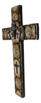 Rustic Christian Inspirational Bible Verses Layered Tree Rings Wall Cross Plaque