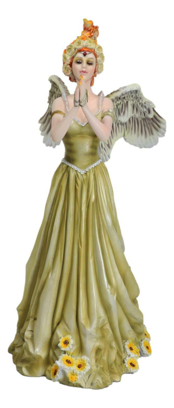 Nene Thomas Fire Element Spirit Of Flame Angel Fairy In Sunflower Gown Figurine