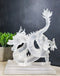 Legendary Chinese Orient Azure Dragon King Frosted Translucent Acrylic Figurine