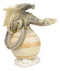 Solar Galaxy Planet Saturn Terrestrial Guardian Brown Sand Dragon Figurine