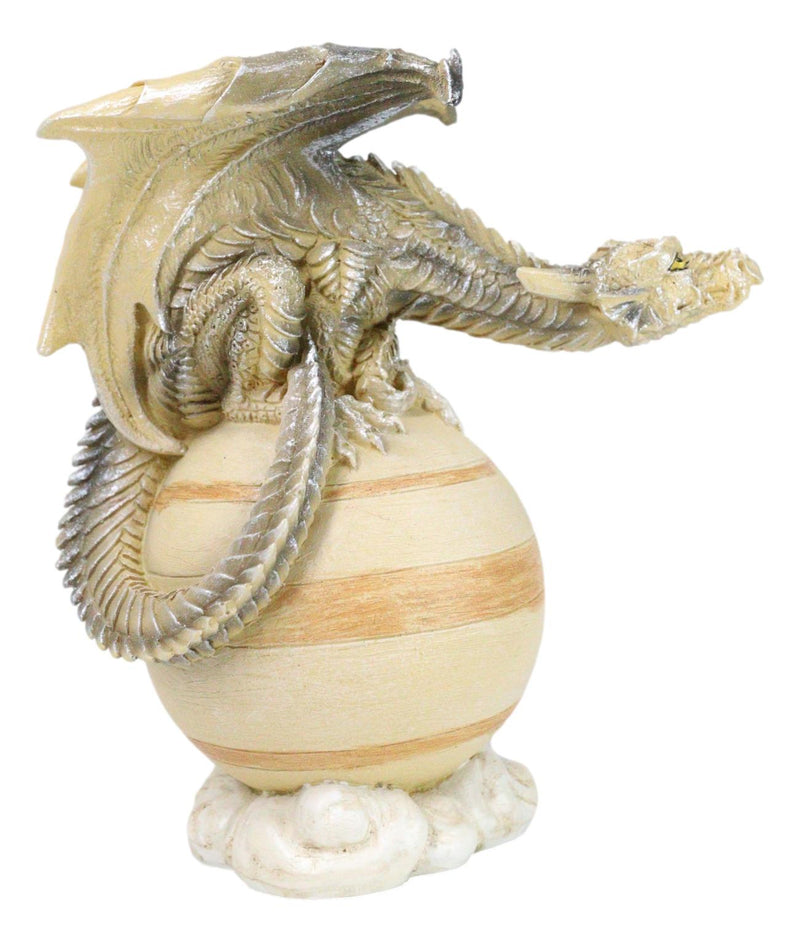 Solar Galaxy Planet Saturn Terrestrial Guardian Brown Sand Dragon Figurine