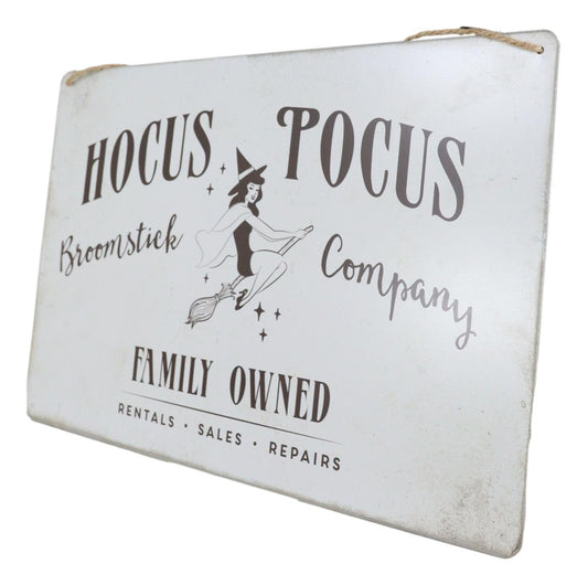 Witch Hocus Pocus Family Owned Rentals Sales Repairs Broomstick Co Wall Sign