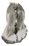 Winter Woodlands Moon Twilight Romance Arctic Snow Wolf Couple Figurine 11.5"L