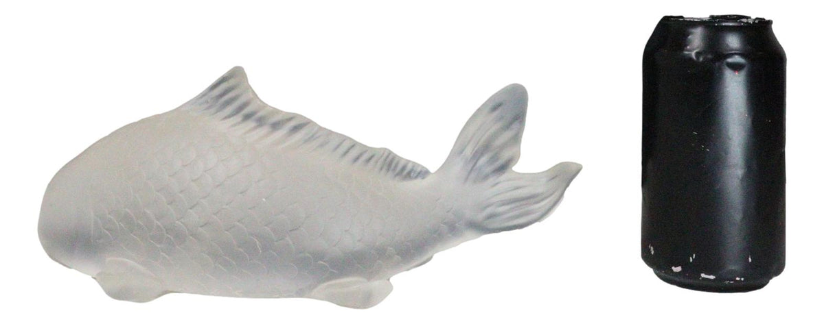 Feng Shui Auspicious Romantic Love Pond Koi Fish Frosted Acrylic Figurine