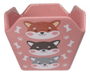 Pink Japanese Shiba Inu Dogs Takeout To Go Box Serving Bowl With Chopsticks Set