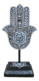 Hand of God Hamsa Palm With Magen David Star Eye of Providence Figurine Plaque