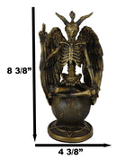 Eliphaz Levi Winged Sabbatic Goat Baphomet Skeleton Bone Creature Figurine