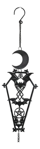 Macabre From The Crypt Vampire Coffin Moon Bats Spiral Wall Hanging Decoration