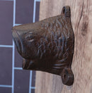 Cast Iron Rustic Bronze Nautical Marine Angler Fish Wall Beer Bottle Cap Opener