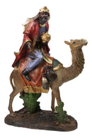 Nativity Three Wise Men Balthasar Caspar Melchior On Camels Figurine Set 12"H