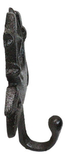 Set Of 2 Cast Iron Rustic Western Cowboy Lone Star Horseshoe Coat Hat Wall Hooks