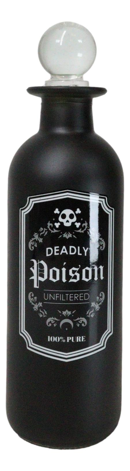 Witches Brew Witchcraft Apothecary Wicca Decorative Frosted Glass Potion Bottle
