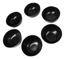 Pack Of 6 Black Kokuyo Minimalist Ceramic Medium Soup Salad Rice Bowls 24oz