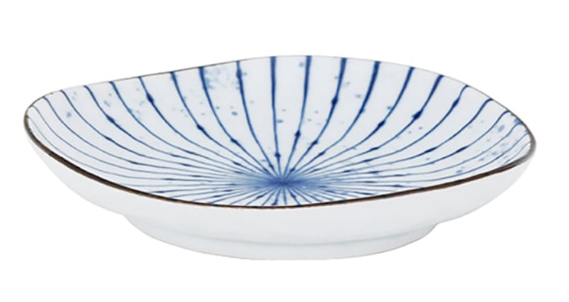 Pack Of 6 Fubuki Tokusa Made In Japan Round Flair Geometric Large Dinner Plates