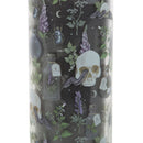 Pack of 2 Skulls and Poisonous Plants Scented Tube Candles in Glass Jars 8"H