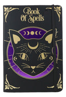 Mystic Mog Cat Book Of Spells Lined Pages Journal Book With Bookmark And Cord
