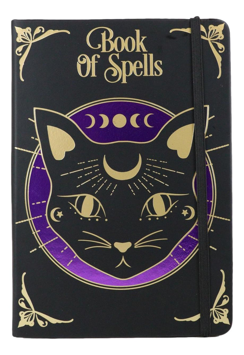 Mystic Mog Cat Book Of Spells Lined Pages Journal Book With Bookmark And Cord