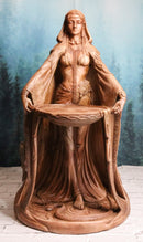 Celtic Irish Triple Goddess Mother Of All Gods Danu 15"H Statue In Faux Red Clay