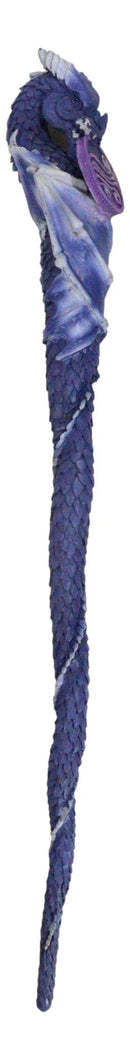 Purple Air Wind Gust Drake Elemental Dragon Fantasy Cosplay Magic Wand 14" L