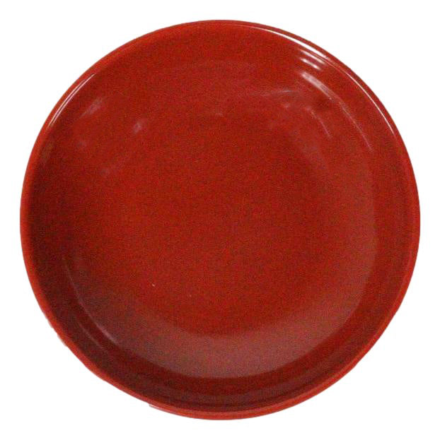 Pack Of 10 Red And Black Melamine Dipping Sauce Or Condiment Round Dishes 4"D