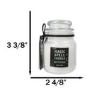 Set of 3 Wicca Halloween Ritual White Sage Happiness Spell Candle in Glass Jar