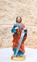 Christian Apostle Of Jesus Martyr Saint Simon The Zealot With Saw Figurine 8"H