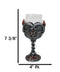 Occultic Sabbatic Goat Baphomet With Pentagram Wine Glass Goblet Drink Beverage Chalice