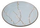 Made In Japan Porcelain Soushun Sakura Green Plum 9"D Deep Plates Bowls Set - Ebros Gift