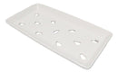 Pack Of 12 Ceramic White Neta Zara Sushi Case Plates With Drip Holes 8" By 4"