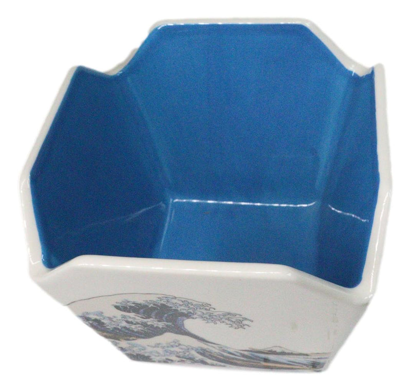 Great Wave Kanagawa Hokusai Takeout To Go Box Serving Bowl With Chopsticks Set