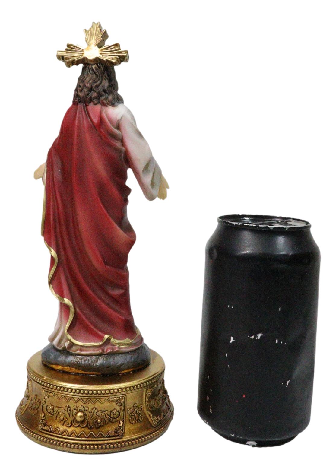 Catholic Christian Sacred Heart of Jesus Christ With Rosary Drawer Box Figurine