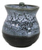 Mountain Snowcap Tenmoku Glazed Porcelain Soy Sauce Shoyu Flask Dispenser Japan