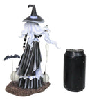 Fantasy Amy Brown Ghost Pumpkins Witch With Bat and Haunted Spirit Figurine