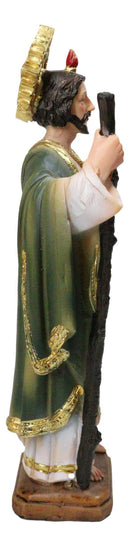 Saint Jude Thaddeus Apostle Disciple Of Jesus Fire And Sun Medal Figurine 12"H