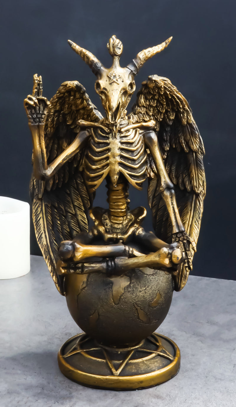 Eliphaz Levi Winged Sabbatic Goat Baphomet Skeleton Bone Creature Figurine