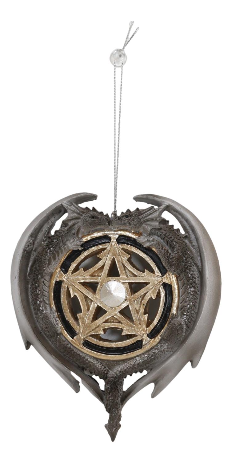 Anne Stokes Fantasy Pentagram Time Magic Dragons Tree Hanging Ornament Figurine