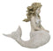 Vintage Ocean Atlantis Seated Mergirl Mermaid Coraline With Pearly Tail Figurine