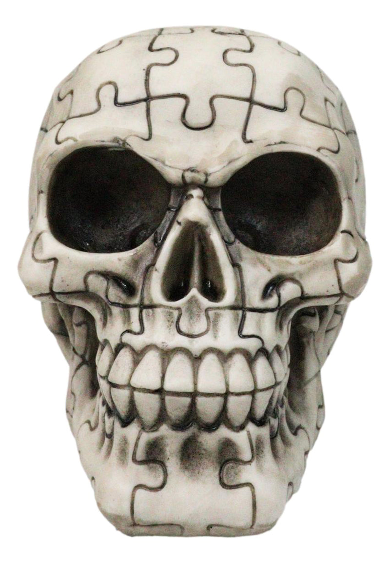 Ossuary Macabre Gothic Jointed Jigsaw Puzzle Cranium Skull Figurine 6"L