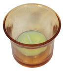 Celestial Sun Moon Christian Cross Art Glass Metal Candle Holder Wind Chime