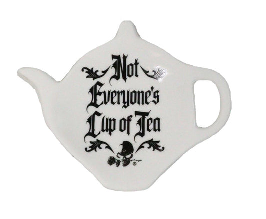 Pack Of 2 Wicca Not Everyone's Cup Of Tea Ceramic Tea Spoon Or Bag Holder Plates