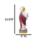 Christian Apostle Of Jesus Saint Paul Holding Sword And The Word Figurine 8"H