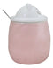 Whimsical Pastel Pink Feline Kitty Cat Cup Mug With Lid And Stirring Spoon