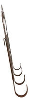 Rustic Western Moose Deer By Pine Forest Mountain 4-Peg Wooden Wall Hooks Plaque