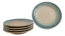 Set Of 6 Blue River Ao Nagashi Round Appetizer Dessert Salad Ceramic Plates 6"D