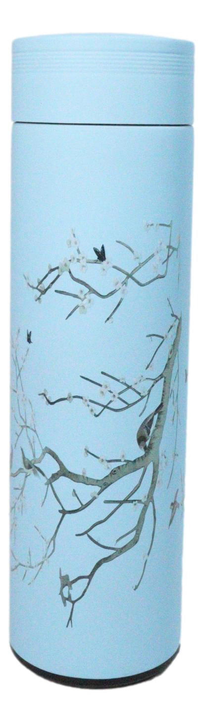 Ume Blossom 17oz Vacuum Insulated Stainless Steel Thermos Bottle W/ Tea Infuser