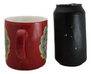 Red Muladhara Root Chakra Zen Flower Of Life Mandala Circle Ceramic Mug Cup