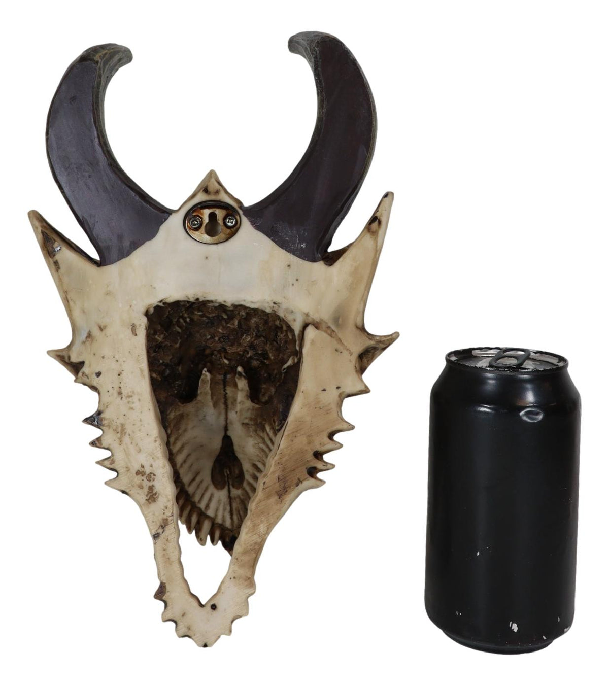 Jurassic Beowulf Gnarling Dragon Head Skull Realistic Fossil Wall Decor Figurine